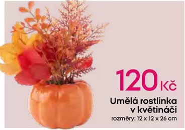 Umělá rostlinka v květináči