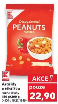 Arašídy v těstíčku