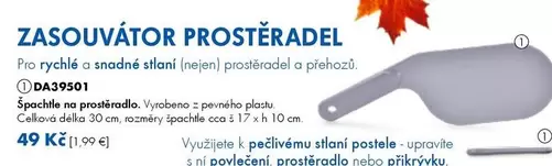 ZASOUVÁTOR PROSTĚRADEL