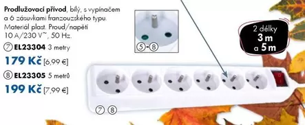 Prodlužovací přivod EL23304, EL23305