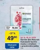 Hydra - tační textilní maska s výtažkem z granátového jablka