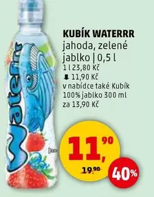 WATERRR jahoda, zelené jablko
