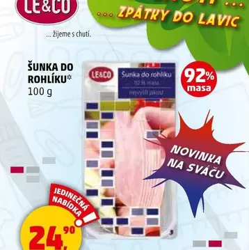 ŠUNKA DO ROHLÍKU