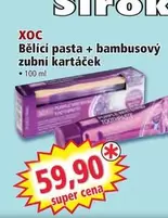 Super - Bělicí pasta + bambusový zubní kartáček
