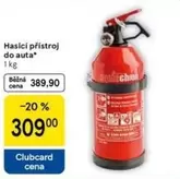Hasicí přístroj do auta