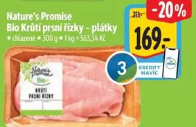 Bio Krůtí prsní řízky - plátky