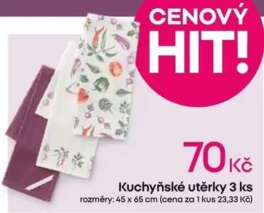 Kuchyňské utěrky 3 ks