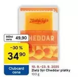 Zlatý Sýr Cheddar plátky