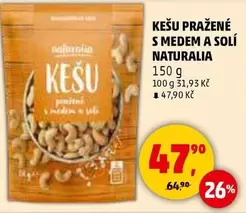 KEŠU PRAŽENÉ S MEDEM A SOLÍ