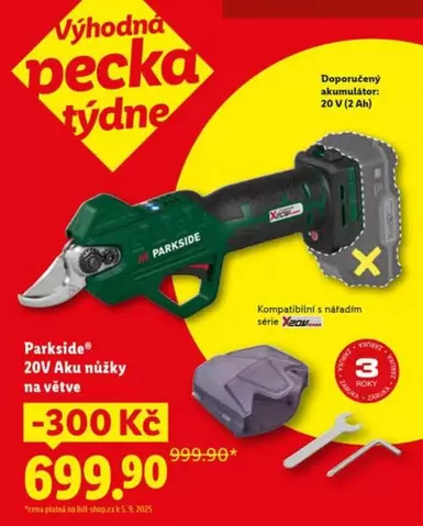 20V Aku nůžky na větve