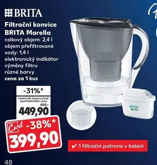 Filtrační konvice BRITA Marella