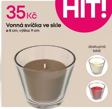 Vonná svíčka ve skle