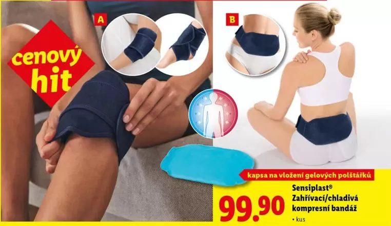 Zahřívací/chladivá kompresní bandáž