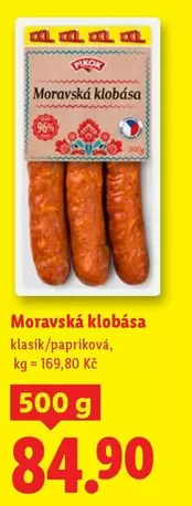 Moravská klobása