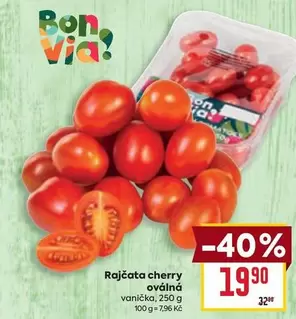 Rajčata cherry oválná