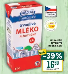 trvanlivé MLÉKO