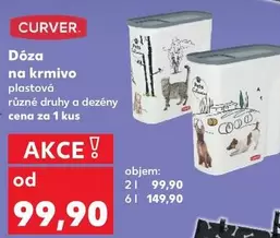 Dóza na krmivo plastová