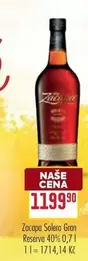 Zacapa Solera Gran Reserva 40% 0,7 l