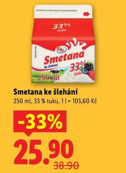 Smetana ke šlehání