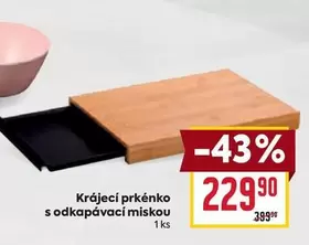 Krájecí prkénko s odkapávací miskou