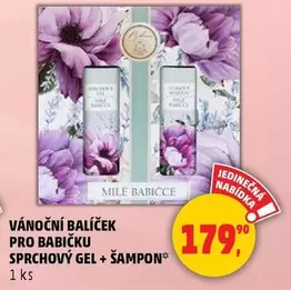 VÁNOČNÍ BALÍČEK PRO BABIČKU SPRCHOVÝ GEL + ŠAMPON