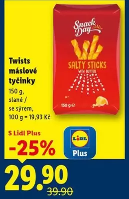 Plus - Twists máslové tyčinky