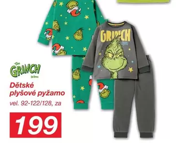 Dětské plyšové pyžamo