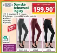 Dámské žebrované legíny