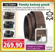 Pánský kožený pásek