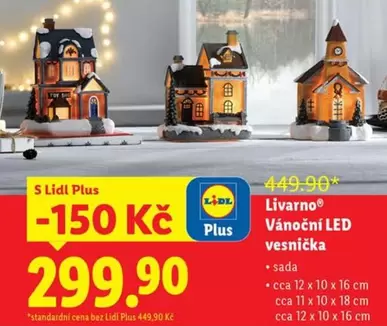 Plus - Vánoční LED vesnička