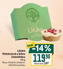 Pistáciová s bílou čokoládou