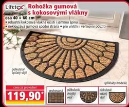 Rohožka gumová s kokosovými vlákny