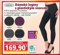 Dámské legíny s plastickým vzorem