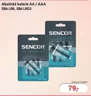 Sencor - Alkalické baterie AA/AAA SBA LR6, SBA LR03