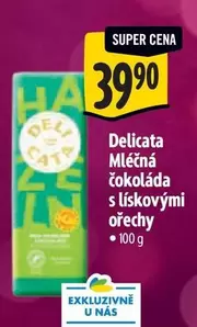 Super - Mléčná čokoláda s lískovými ořechy