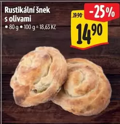 Rustikální šnek s olivami