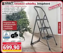 Skládací schůdky, 3stupňové
