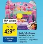 Hudební hraci set pro taneční párty v domečku, s figurkami a doplňky