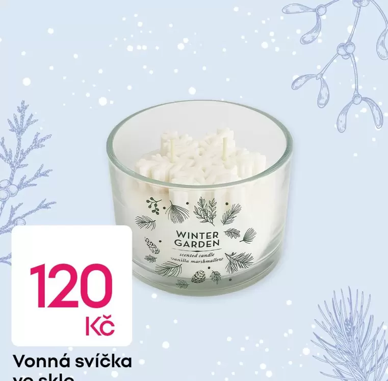 Vonná svíčka ve skle