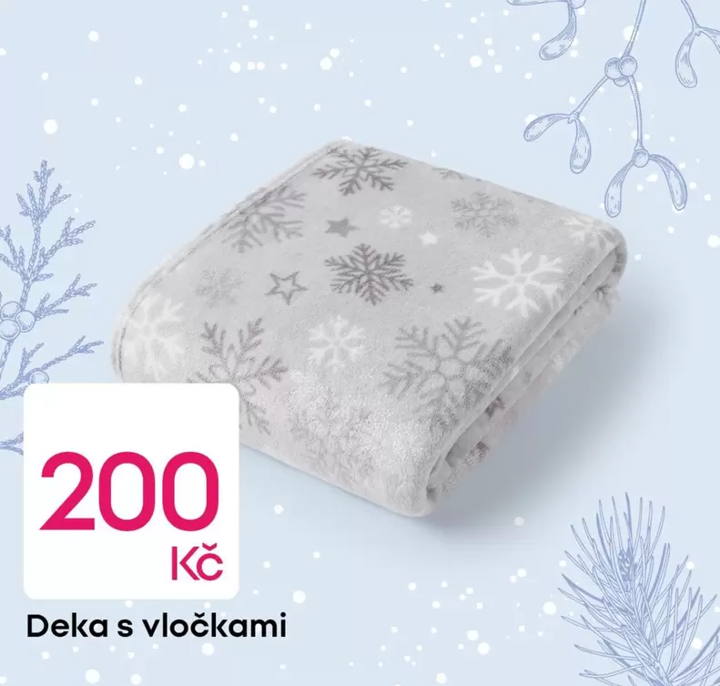 Deka s vločkami