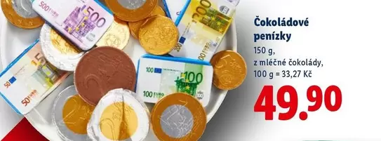 Čokoládové penízky