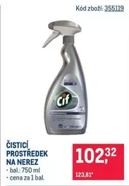 ČISTICÍ PROSTŘEDEK NA NEREZ