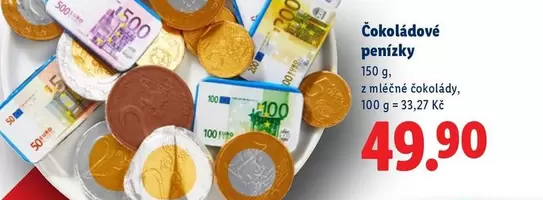 Čokoládové penízky