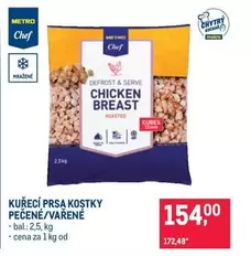 KUŘECÍ PRSA KOSTKY PEČENÉ/VAŘENÉ