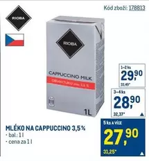 MLÉKO NA CAPPUCCINO 3,5%