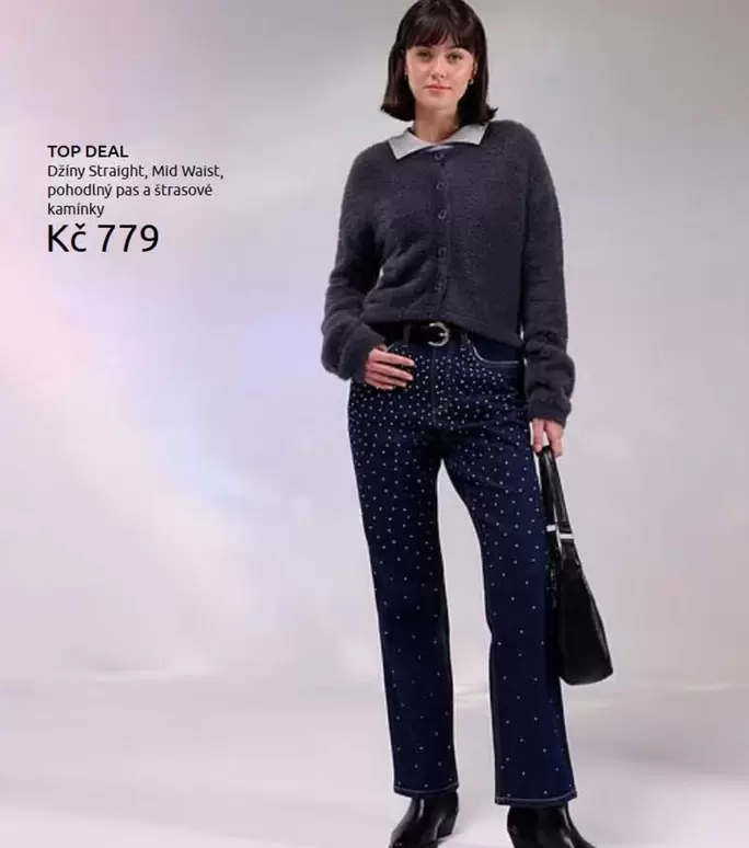 Džiny Straight, Mid Waist