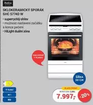 SKLOKERAMICKÝ SPORÁK SHC 5774D W