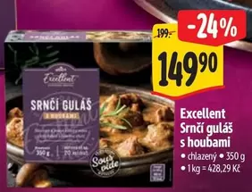 Srnčí guláš s houbami