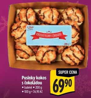Super - Pusinky kokos s čokoládou