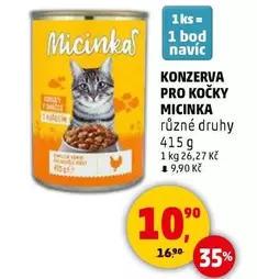KONZERVA PRO KOČKY MICINKA